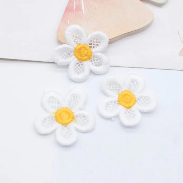 10 Pcs Flower Patch, Sew On, Embroidered Patch for Jeans, Iron On Flower, Iron On Appliqué, Iron On Badge, Patches Iron On,