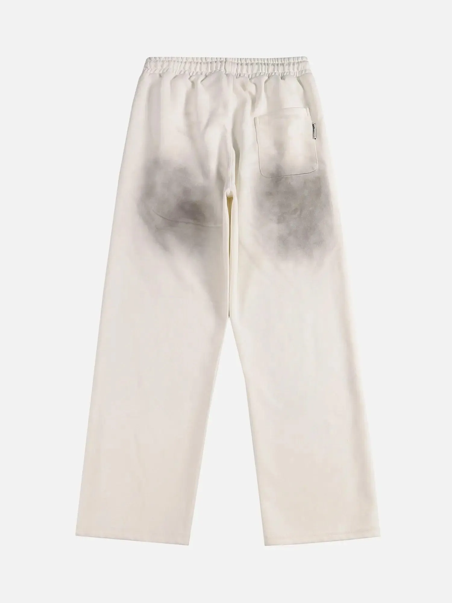 1984 American Style Spray Painted Letters Washed Casual Sweatpants