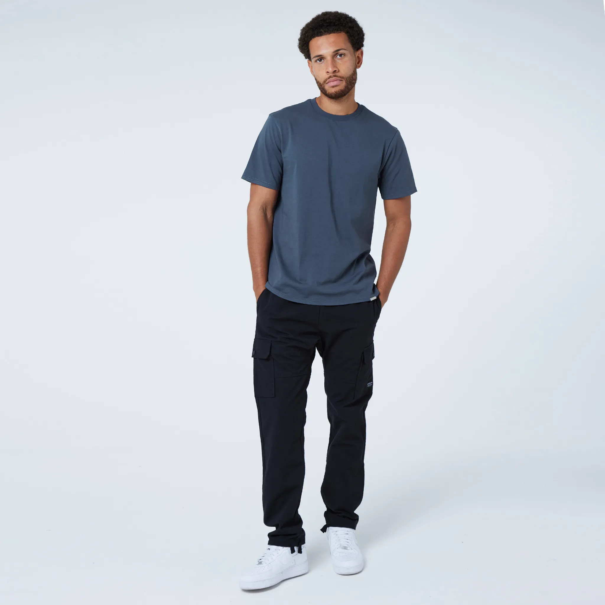 2-Pack Basic T-Shirts | Black / Charcoal