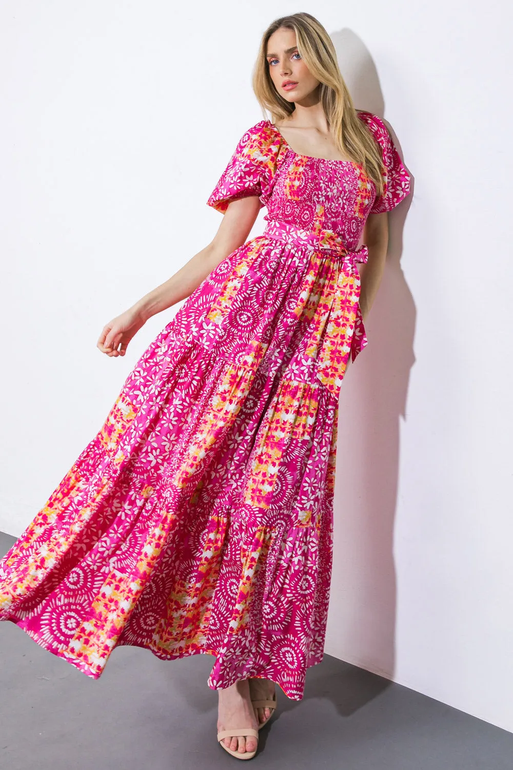 A LEAP OF FAITH WOVEN MAXI DRESS