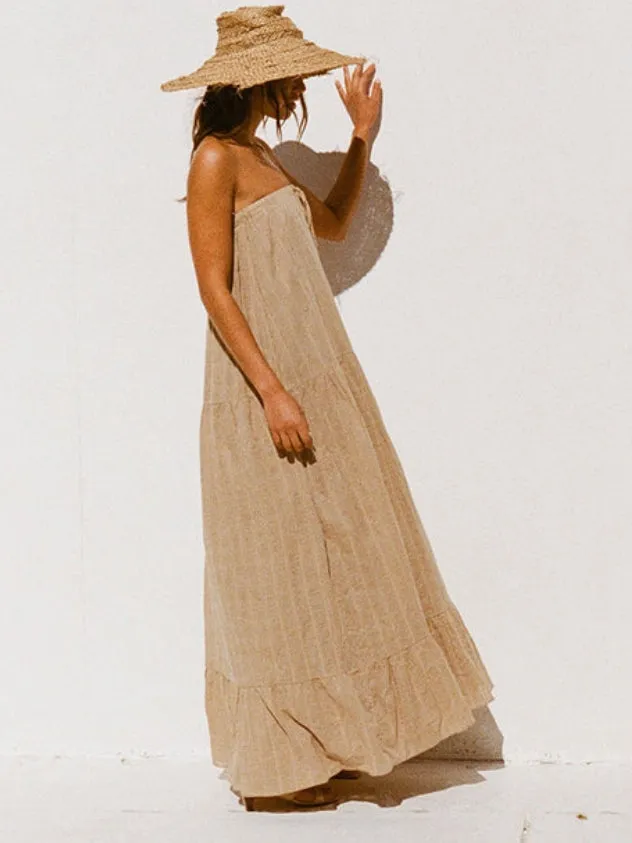 Almond Grove - Strapless Maxi Dress