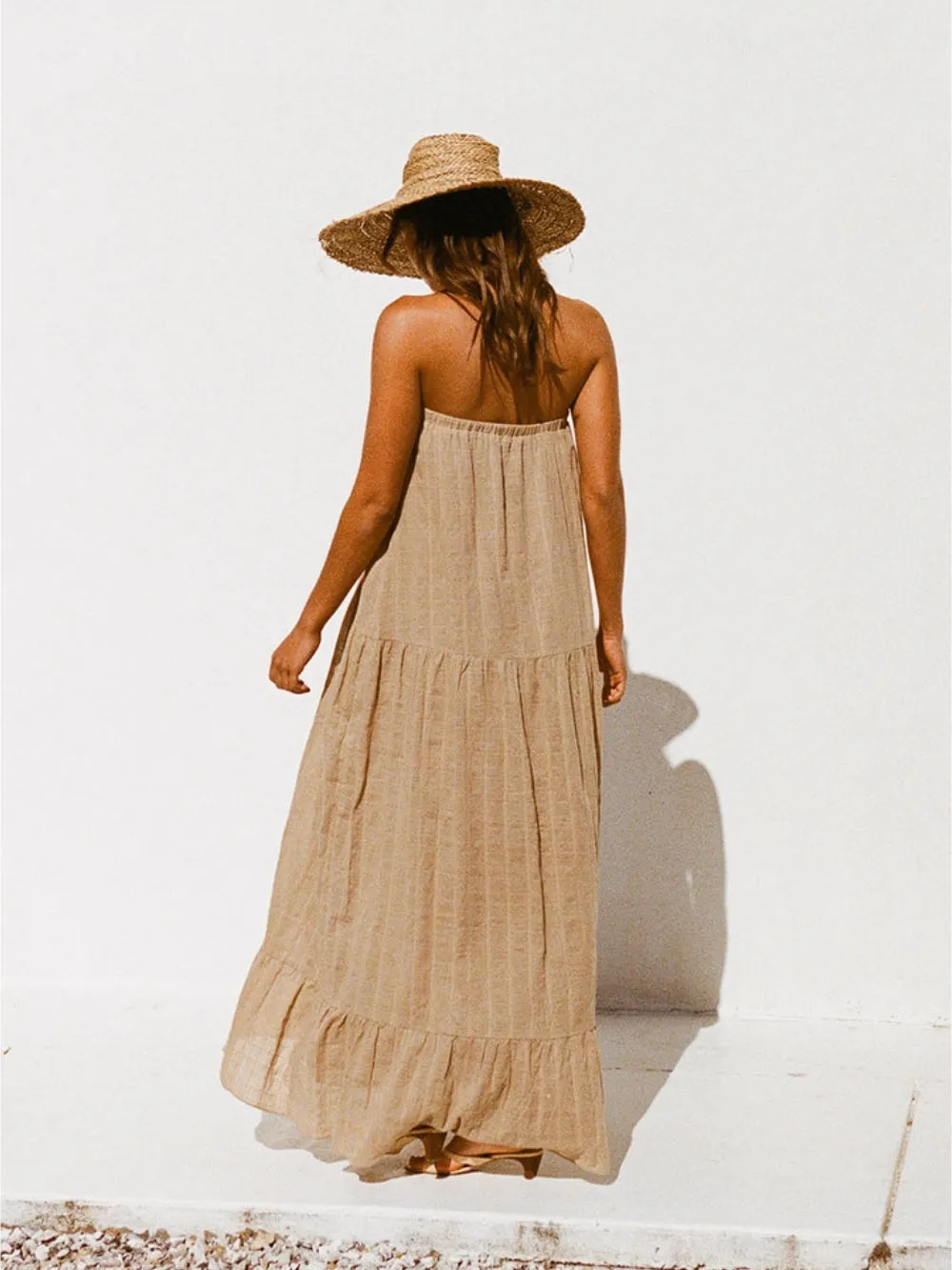 Almond Grove - Strapless Maxi Dress