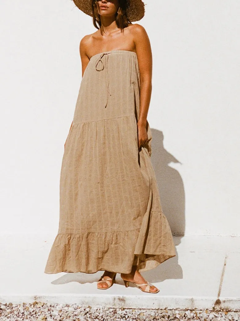 Almond Grove - Strapless Maxi Dress