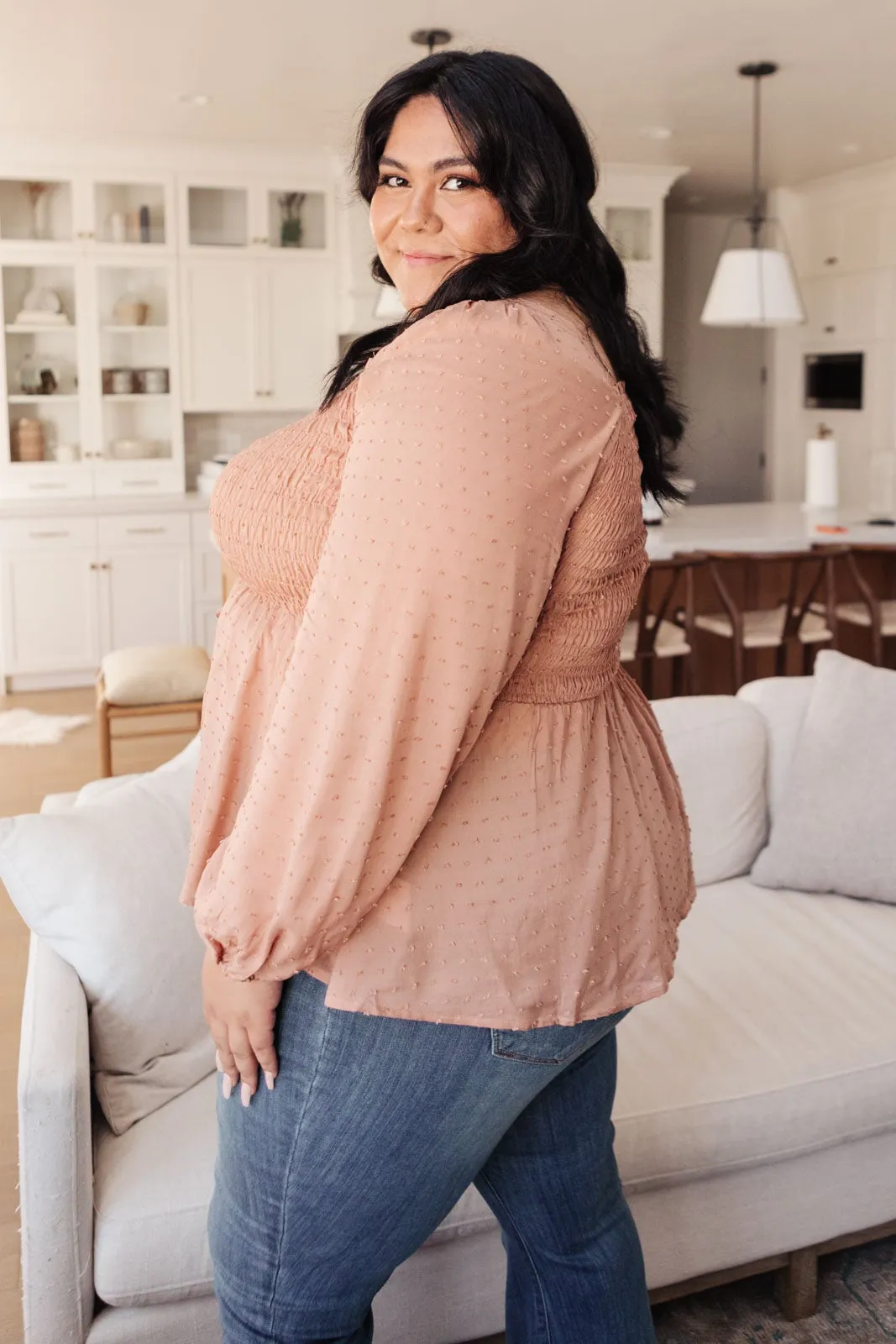 Always Lovely Top In Mauve