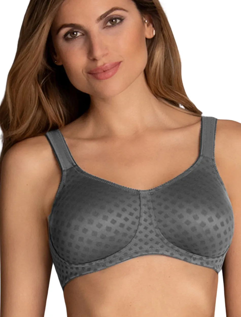 Anita Lisa Wire-free Mastectomy Bra, Anthracite | Grey Mastectomy Bras