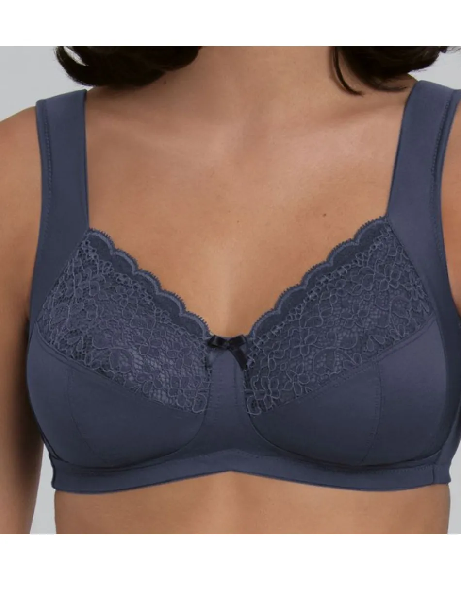 Anita Rosa Faia Havanna Wire Free Support Bra, Blue | Blue Anita Havanna Bra | Wireless Anita Havanna Bra