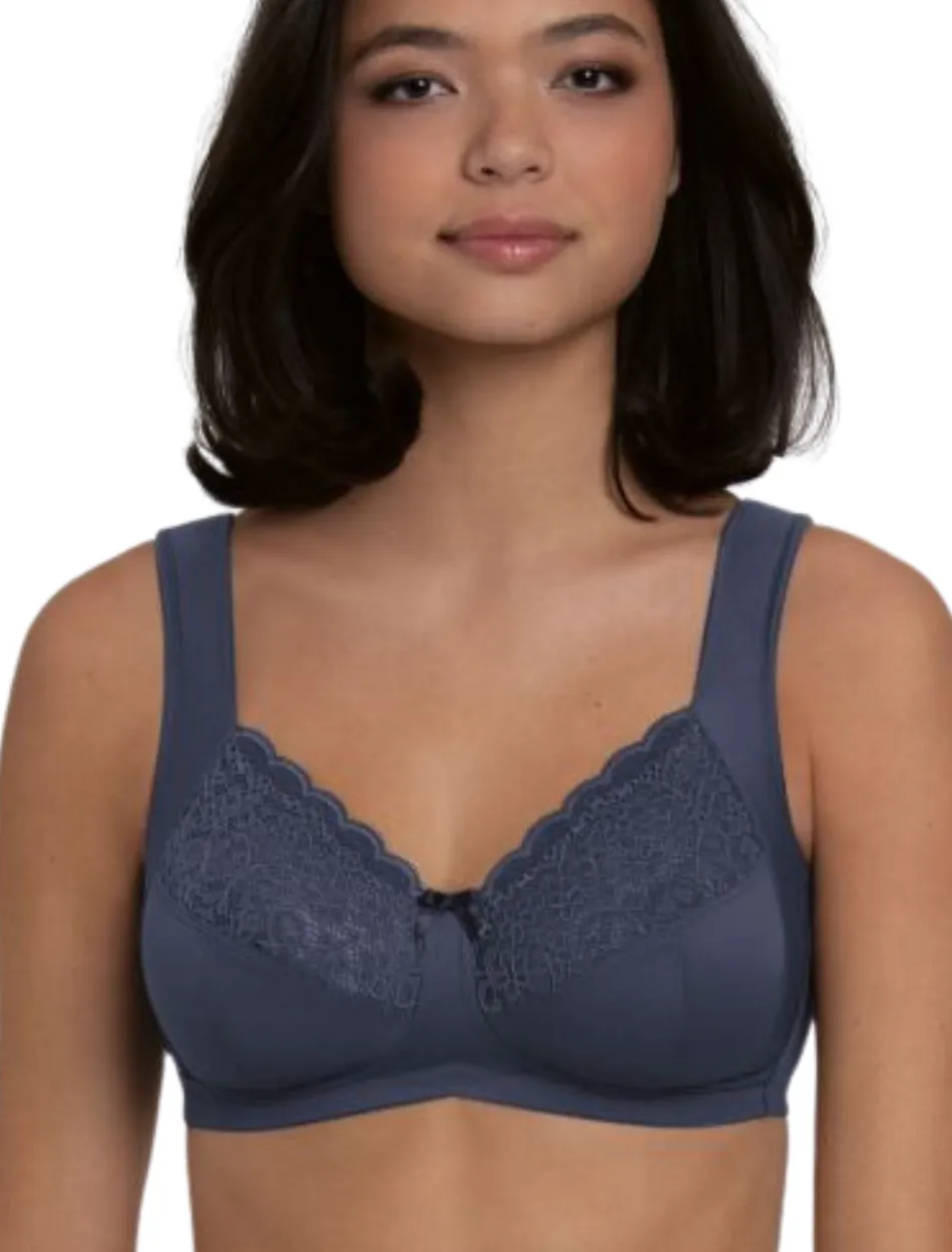 Anita Rosa Faia Havanna Wire Free Support Bra, Blue | Blue Anita Havanna Bra | Wireless Anita Havanna Bra