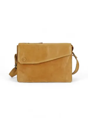 Avalon Handcrafted Leather Crossbody Bag - Camel