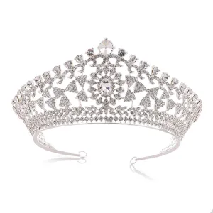 Bridal hair accessories headdress accessories crown exquisite geometric type rhinestone alloy bridal crown