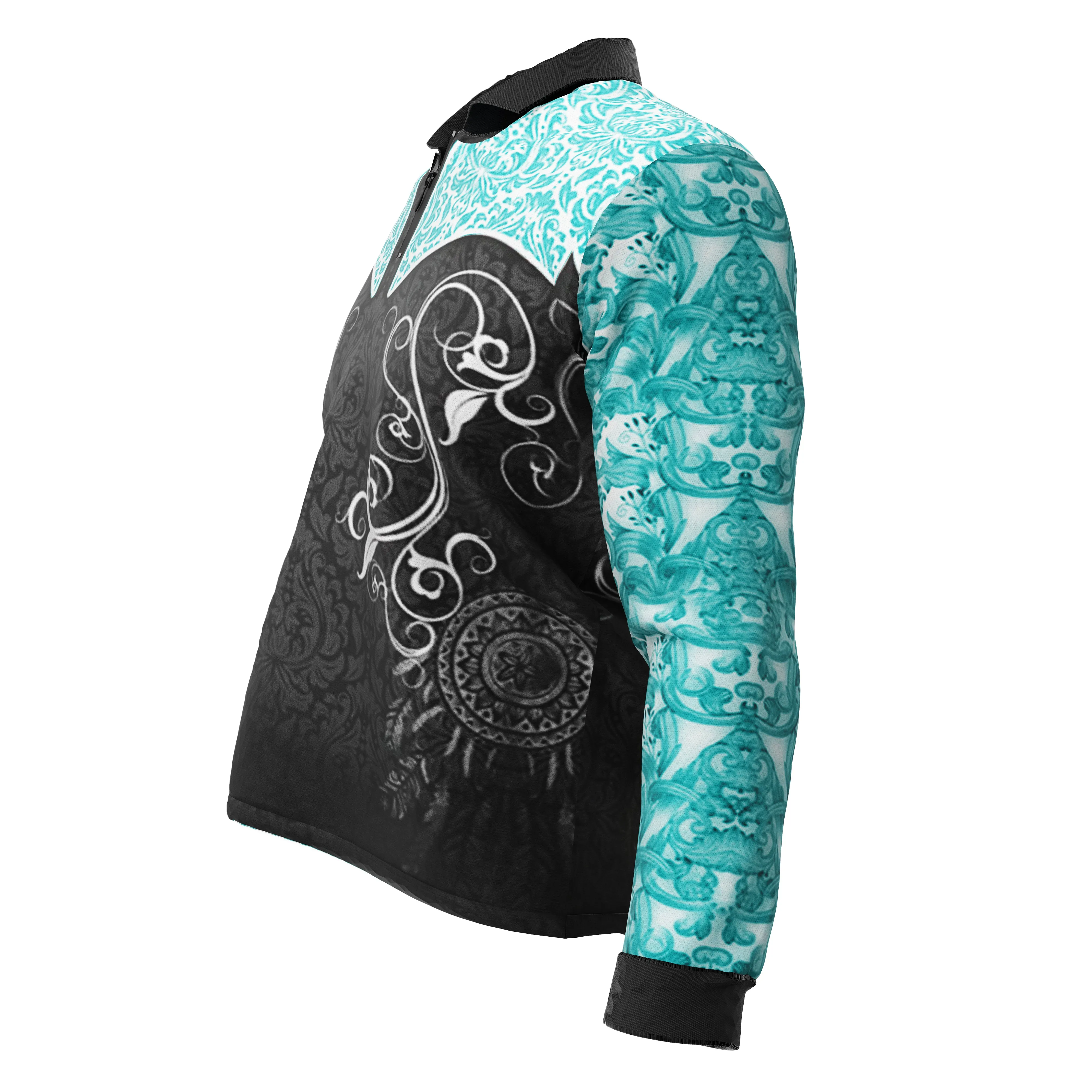 Cowgirl Tough Turquoise Fishing Shirt - Quick Dry & UV Rated