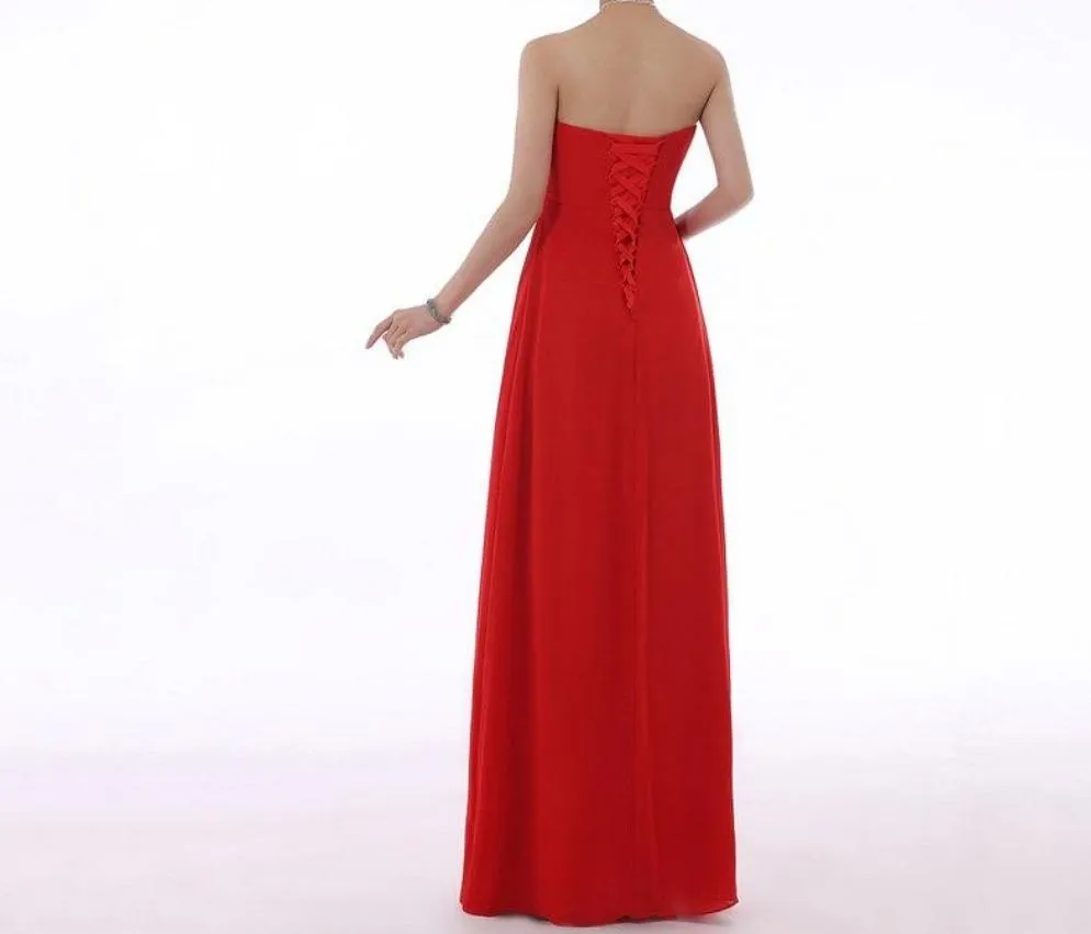 Crystal Chiffon Bridesmaid Evening Dresses at Bling Brides Bouquet online Bridal Store