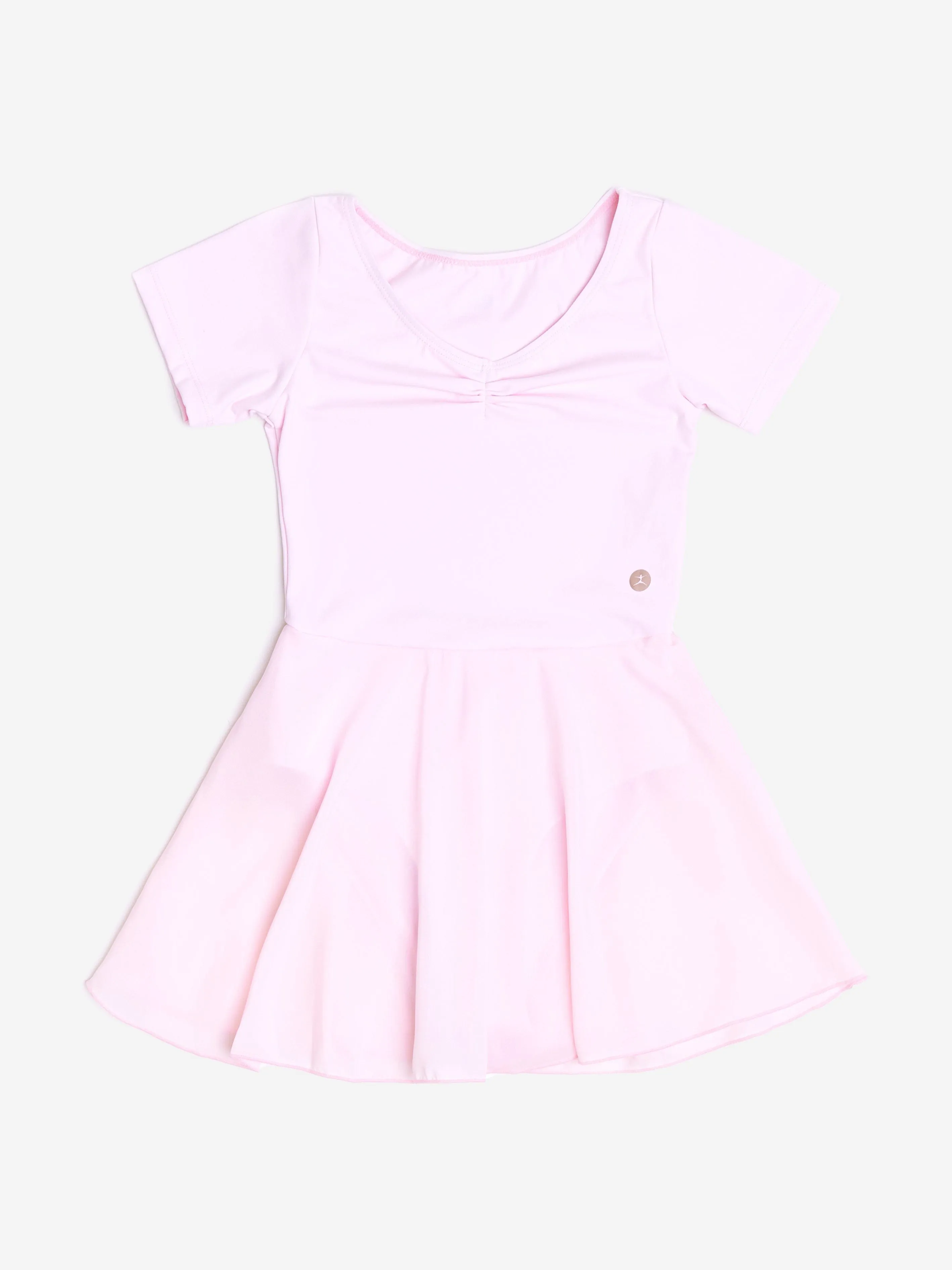 Danskin Girls Tendu Leotard With Skirt in Pink