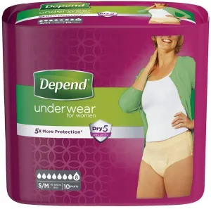 Depend Women Pants S/M (71-117Cm) 10Pieces