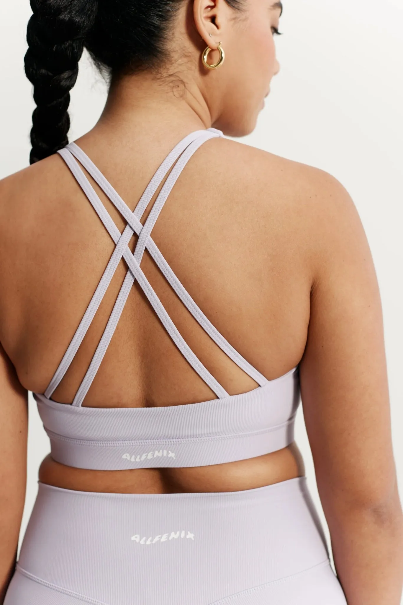 EcoRib Cross Back Sports Bra