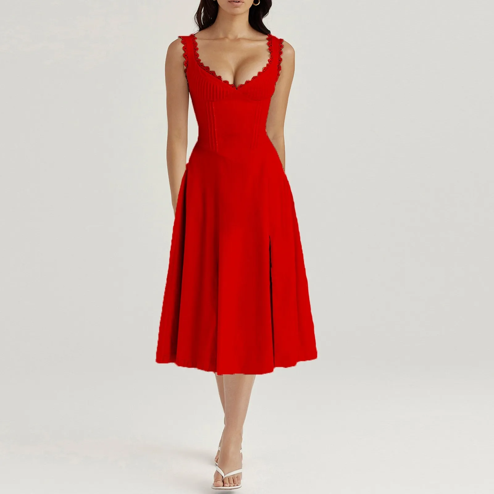 Elegant Midi Holiday Dress