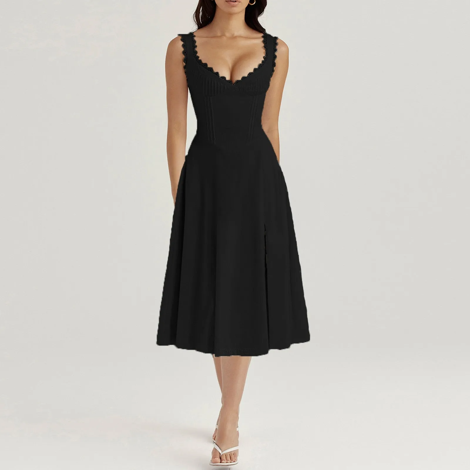 Elegant Midi Holiday Dress