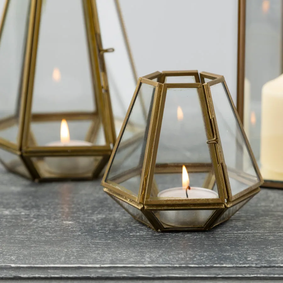 Elegant Mirror and Glass Lanterns for Candlelight Ambiance