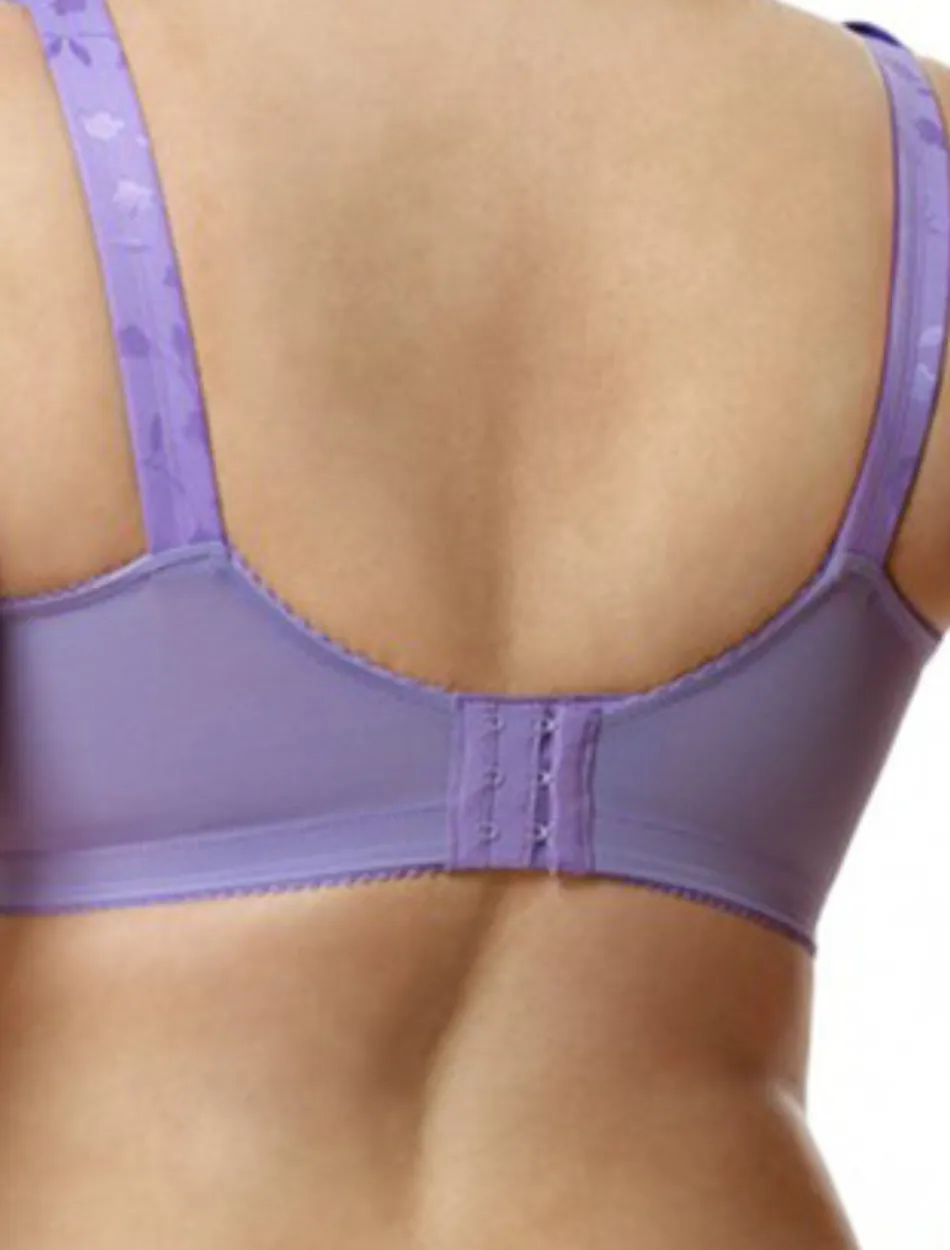 Elila Jacquard Soft Cup Bra, Lilac| Lilac Soft Cup Bras | Lilac Full Coverage Bras