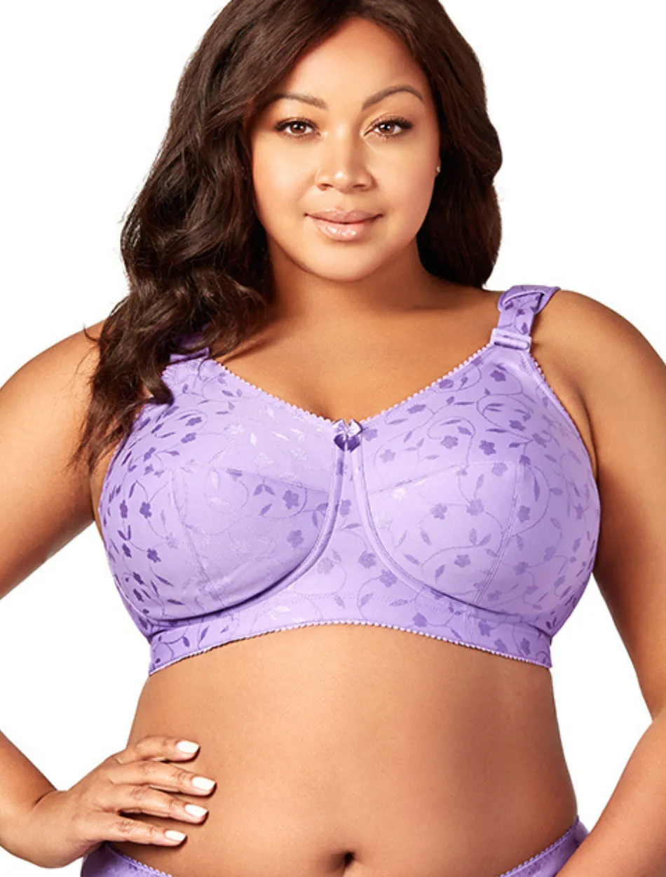 Elila Jacquard Soft Cup Bra, Lilac| Lilac Soft Cup Bras | Lilac Full Coverage Bras