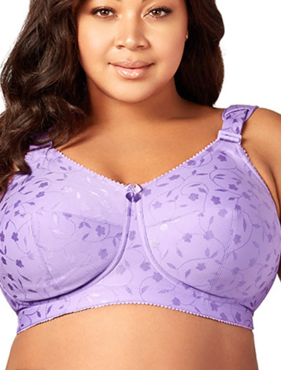 Elila Jacquard Soft Cup Bra, Lilac| Lilac Soft Cup Bras | Lilac Full Coverage Bras