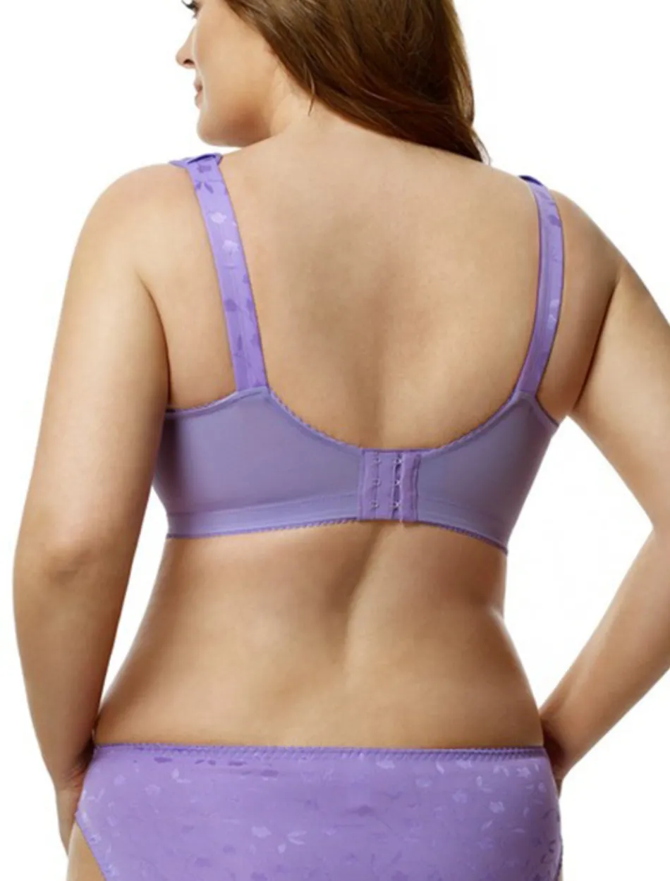 Elila Jacquard Soft Cup Bra, Lilac| Lilac Soft Cup Bras | Lilac Full Coverage Bras