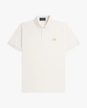 Fred Perry M3 Made In England Plain Polo Shirt - Ecru / Honeycomb