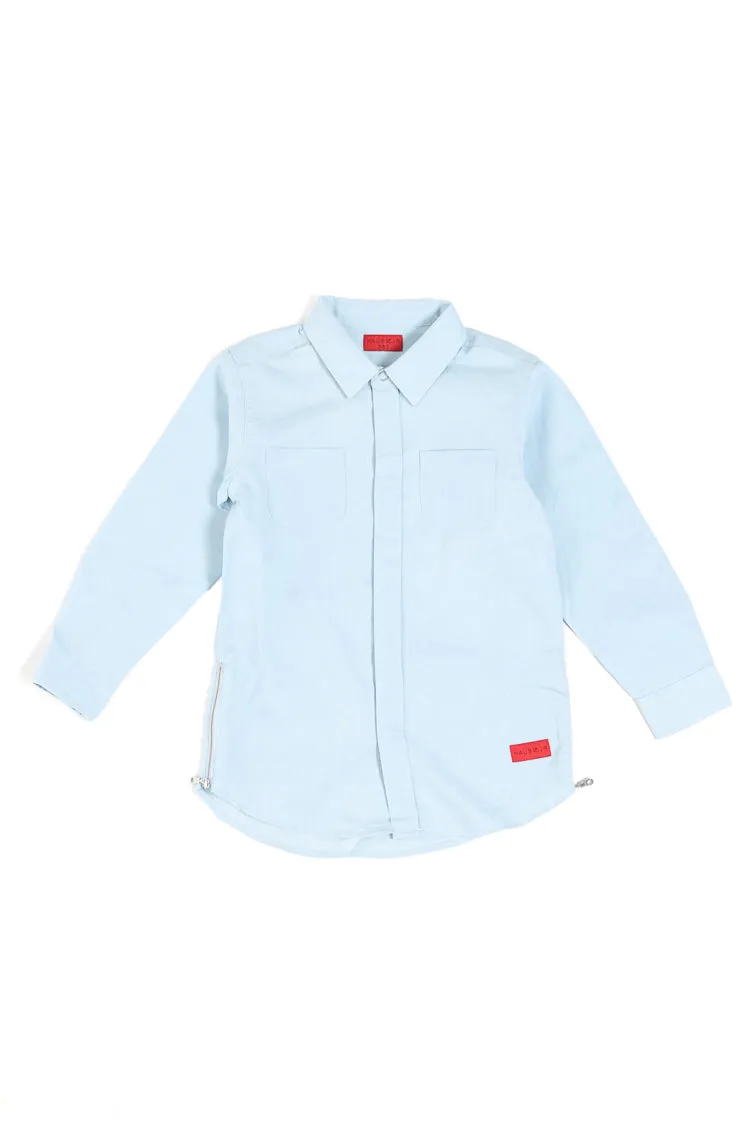 Haus of JR Cortez Button Up indigo