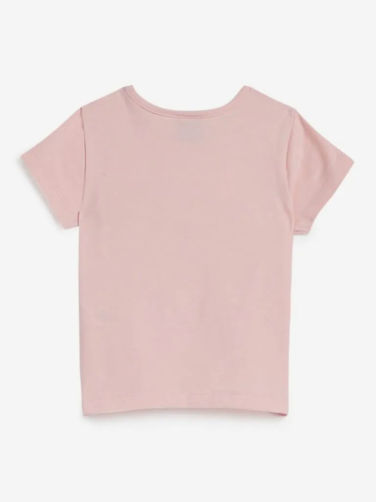 HOP Kids Peach Plant Design T-Shirts