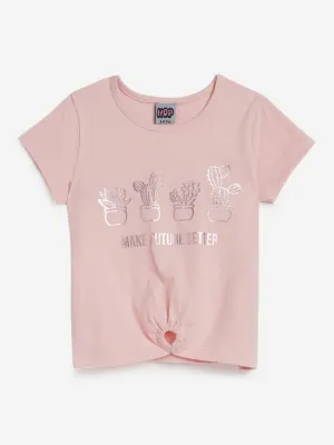 HOP Kids Peach Plant Design T-Shirts