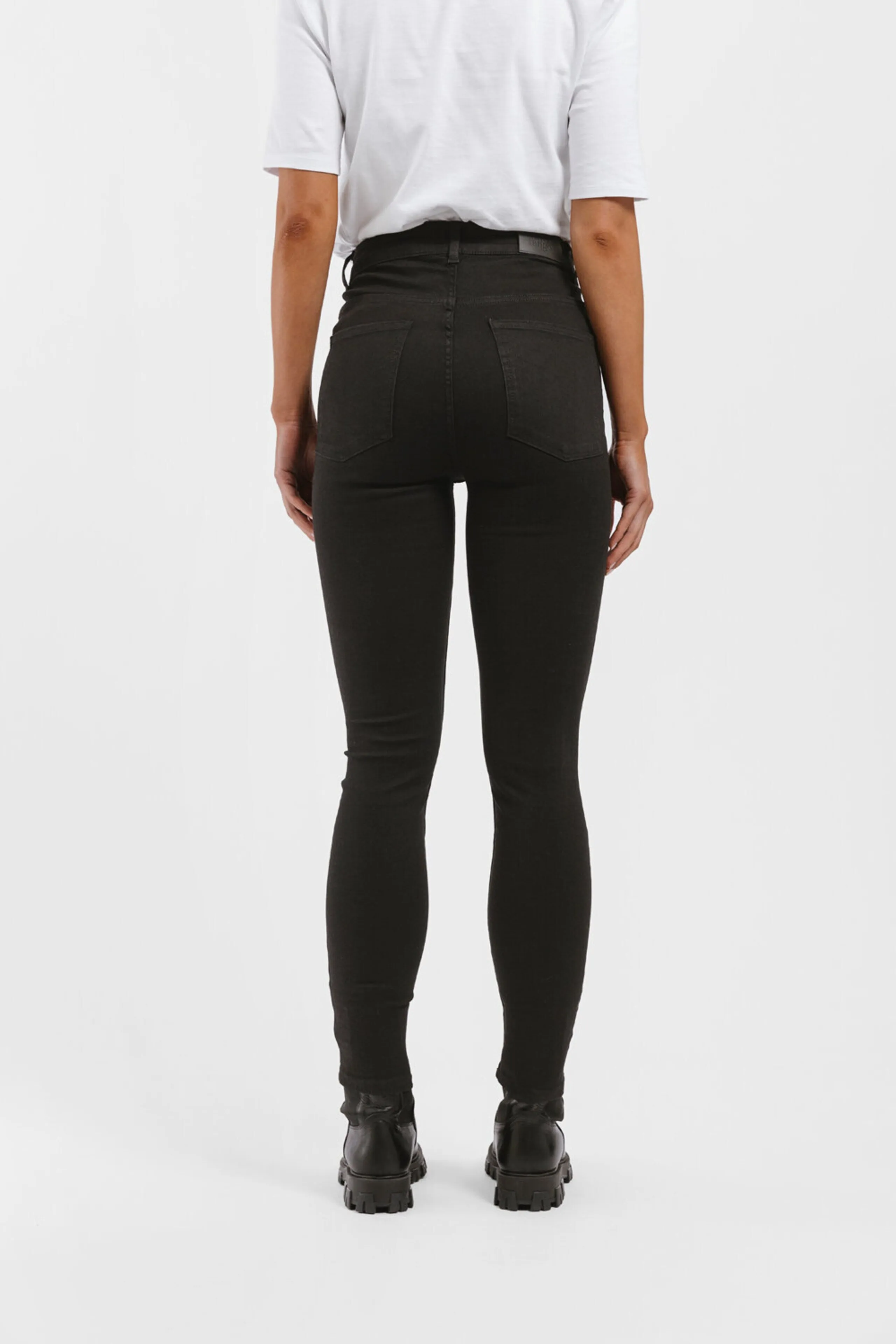 Julie High Waist Skinny Jeans - Black