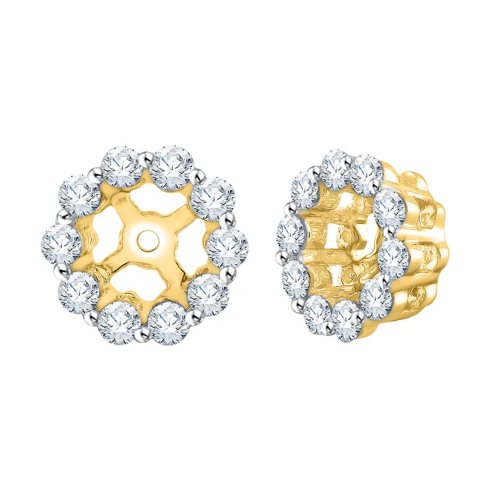 KATARINA Diamond Earring Jackets (3/8 cttw)