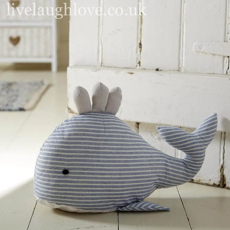 Light Blue Whale Doorstop