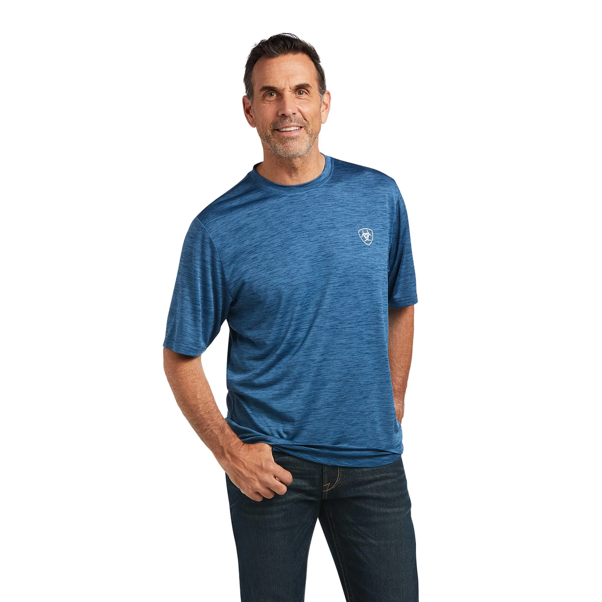 Men's Ariat Charger Vertical Flag Tee