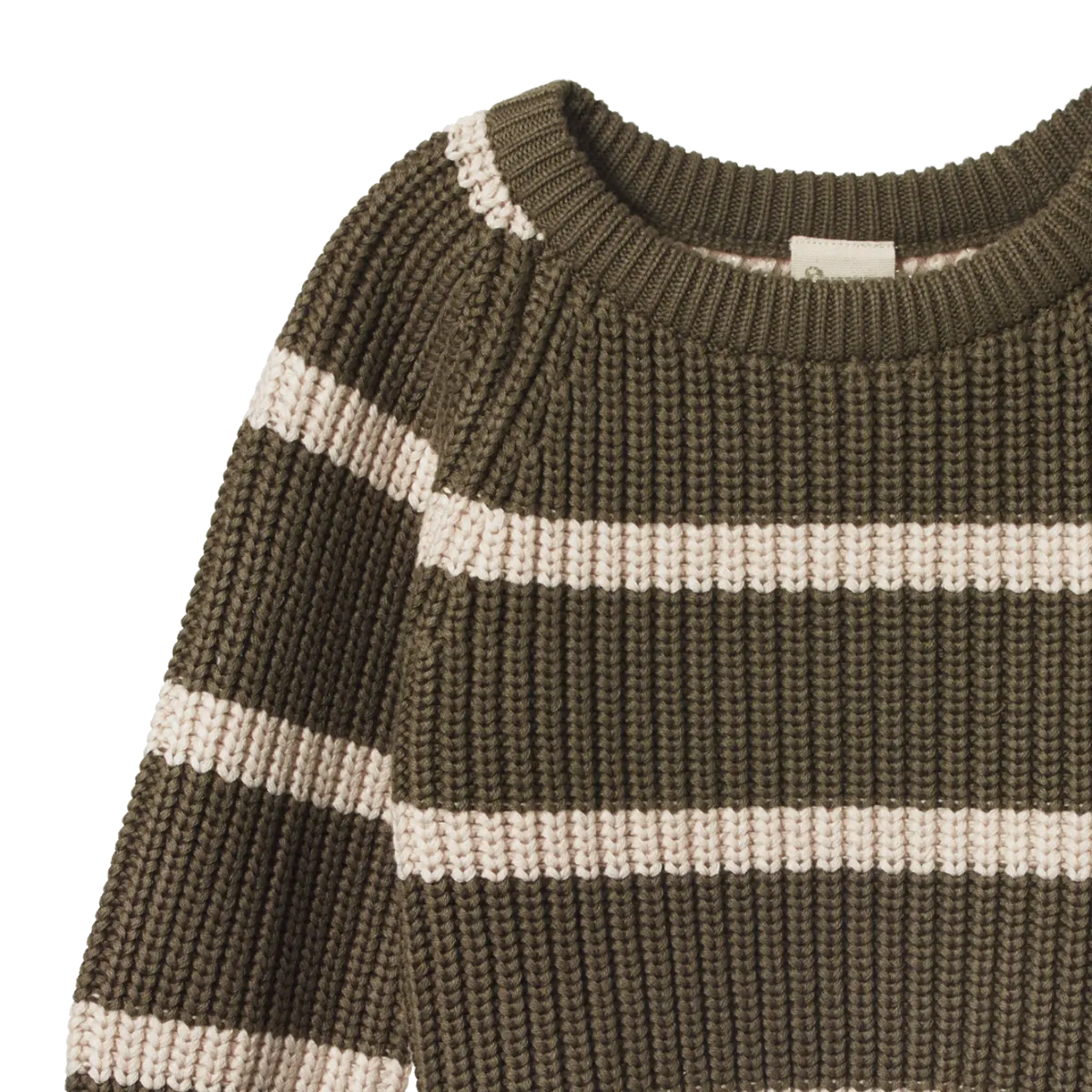 Nature Baby Billy Jumper See/Oatmeal Marle Stripe