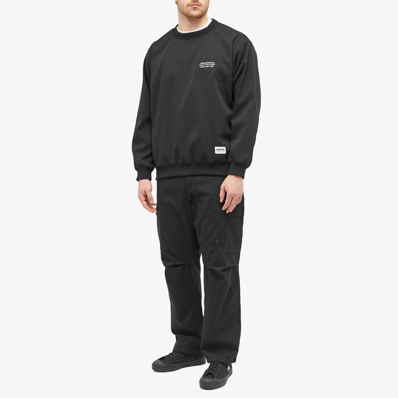 Neighborhood Pullover Shirt, black