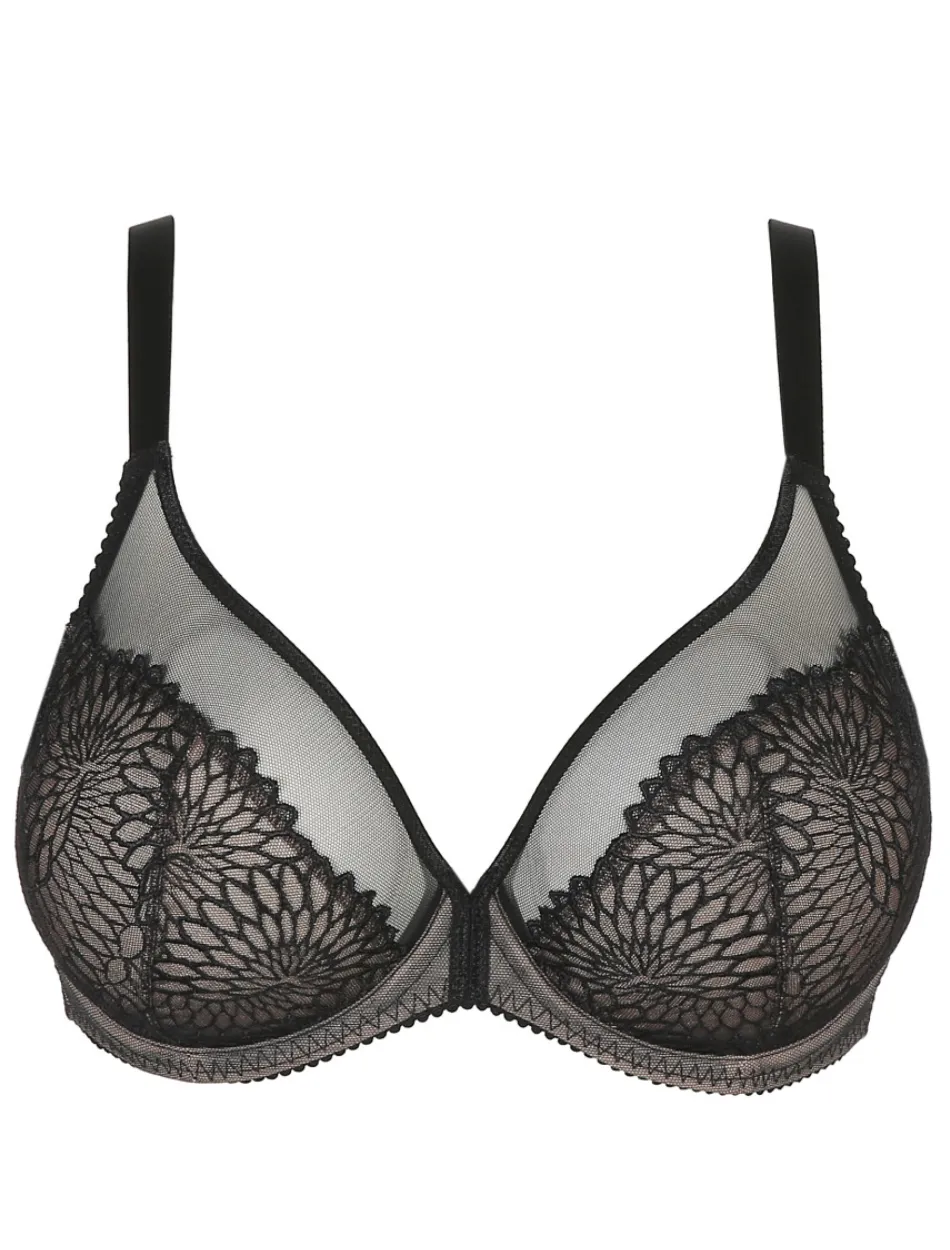 PrimaDonna Sophora Plunge Cup Wire Bra, Black | Black PrimaDonna Plunge Bra