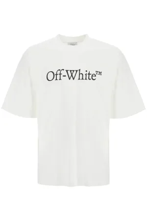 "oversized t-shirt with OMAA120C99JER008 WHITE BLACK