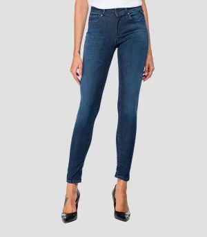 Replay Womens Hyperflex New Luz WH689.661.E05.007 Skinny High Waist Jeans, Clouds