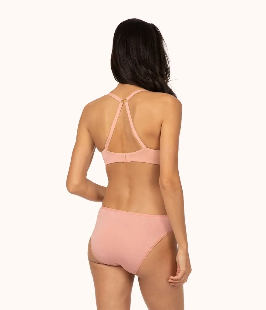 The All-Day Plunge No-Wire Bra: Shell Pink