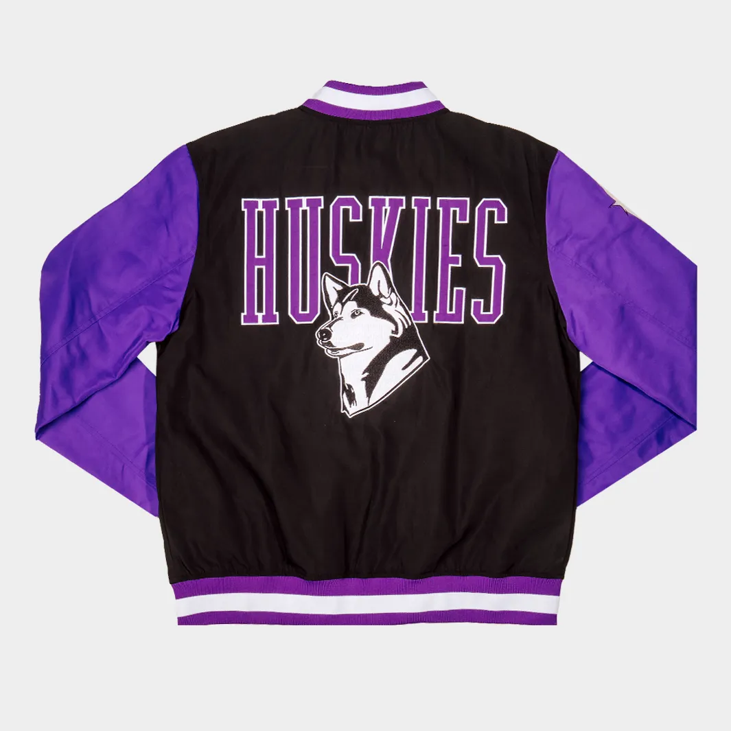 Washington Huskies "Bow Down" Two-Tone Bomber Jacket