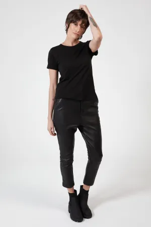 ZEPHYR SLUB TEE - BLACK